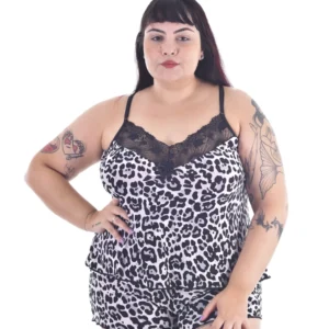 Short Doll Plus Size Elegance — Liganete e Renda