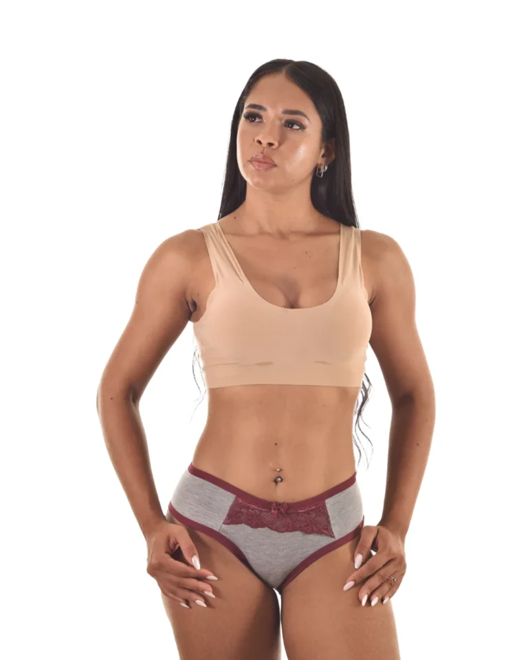 Tangão Charme Mescla — Algodão com Renda