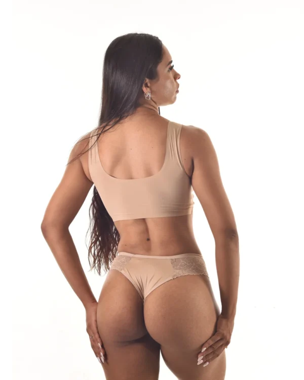 Calcinha Microfibra com Renda — Conforto e Beleza — foto 2