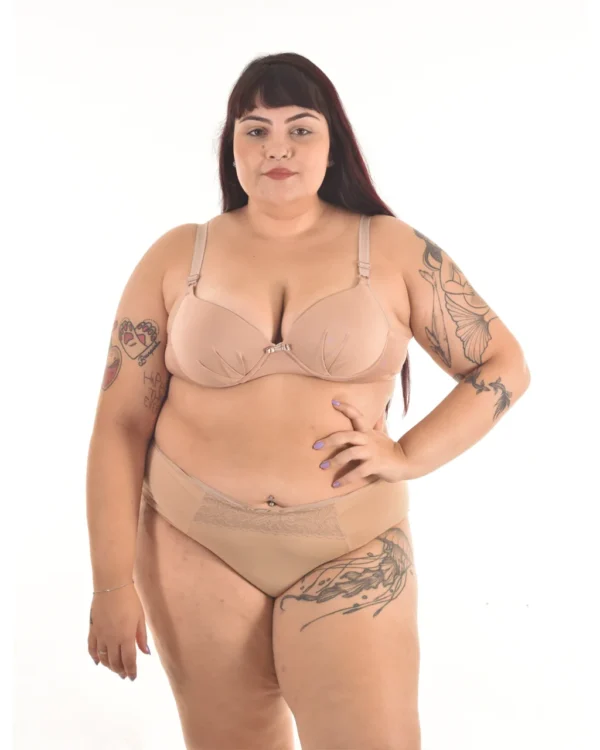 Sutiã Plus Size Transpassado — Microfibra com Bojo — foto 2