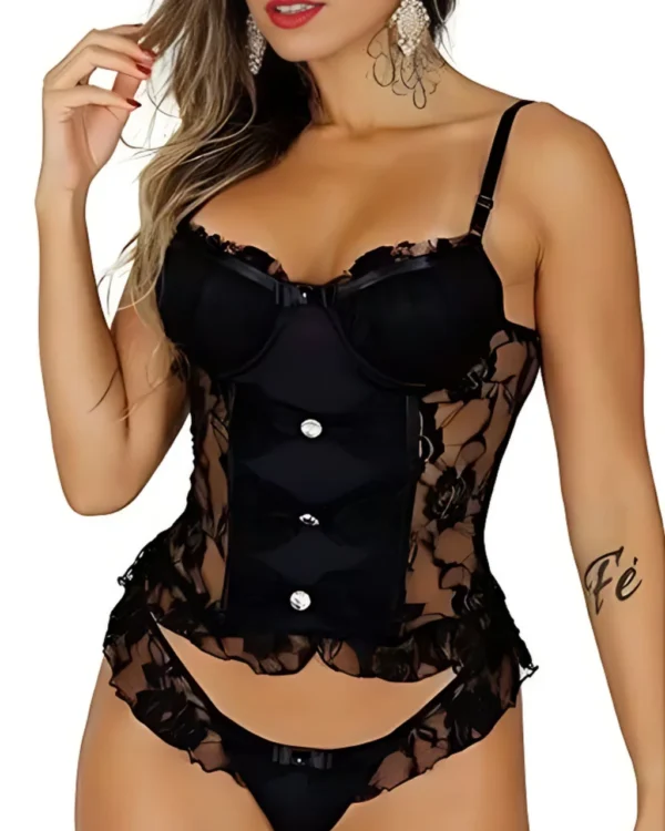 Corpete Renda com Bojo — Sensualidade e Elegância — foto 3