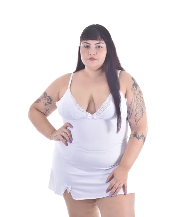 Camisola Plus Size Elegance — Liganete e Renda — foto 5