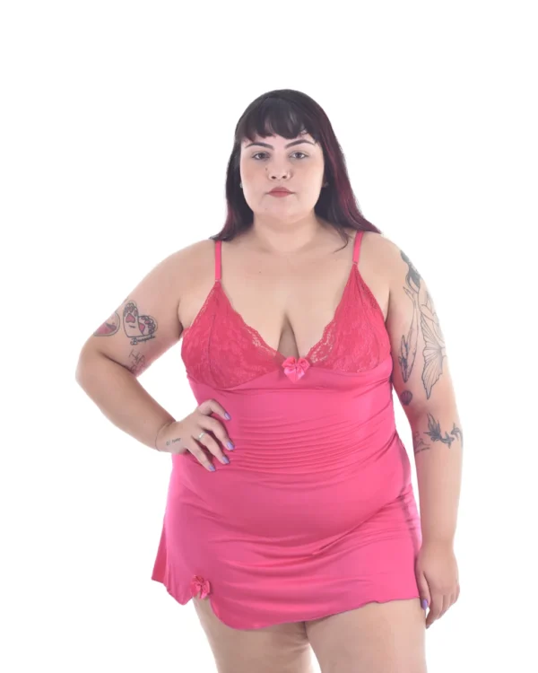 Camisola Plus Size Elegance — Liganete e Renda — foto 7