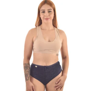 Tangão LuxeFit Microfibra — Elegância com Renda