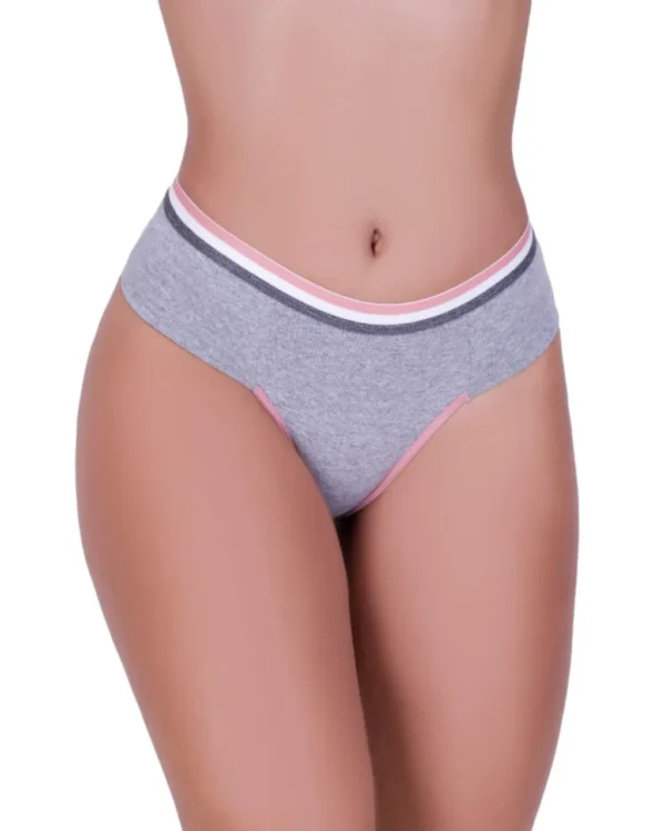 Calcinha Tanga Coton Mescla com Cós — Conforto e Estilo — foto 4