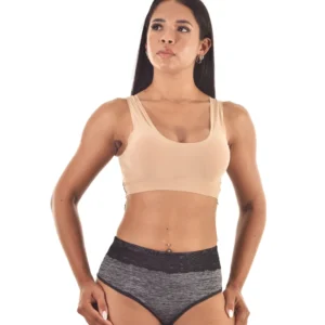 Tangão Suplex Rajado com Renda — Elegância e Conforto