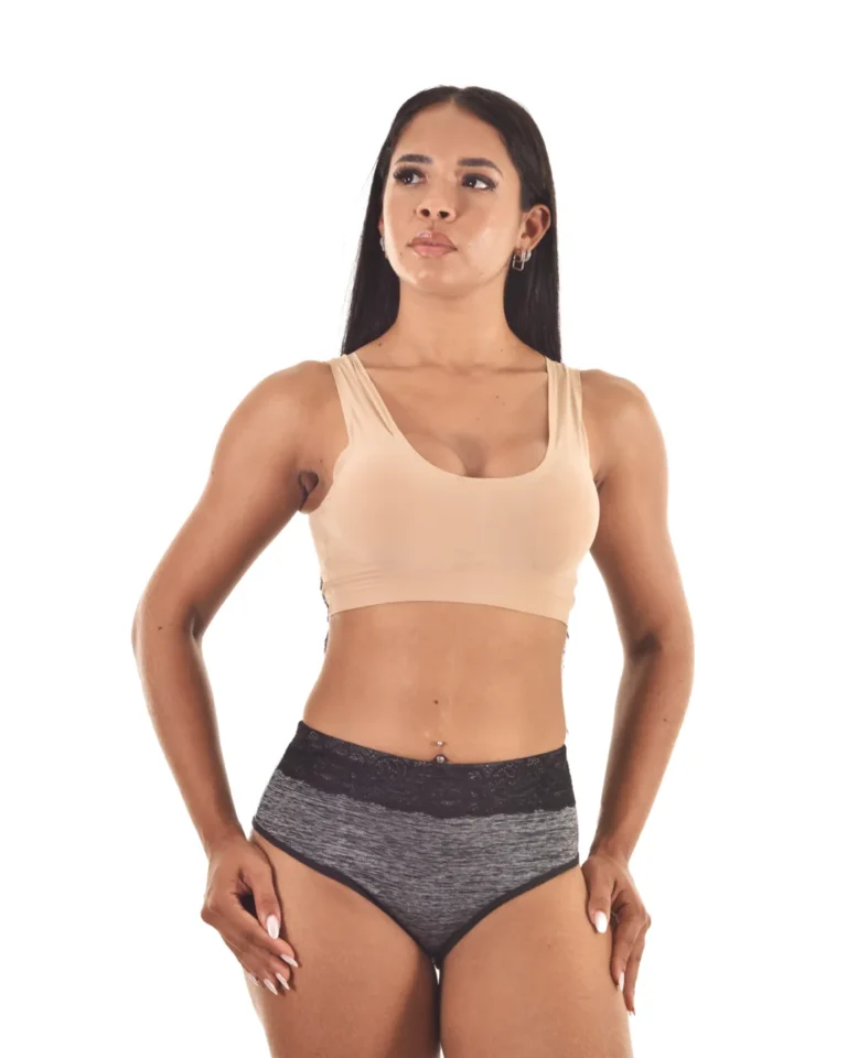 Tangão Suplex Rajado com Renda — Elegância e Conforto
