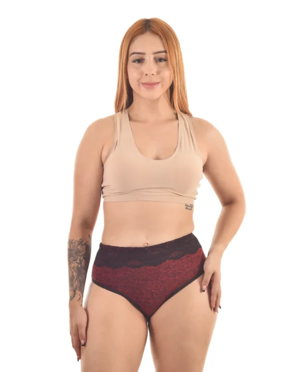 Tangão Suplex Rajado com Renda — Elegância e Conforto — foto 5