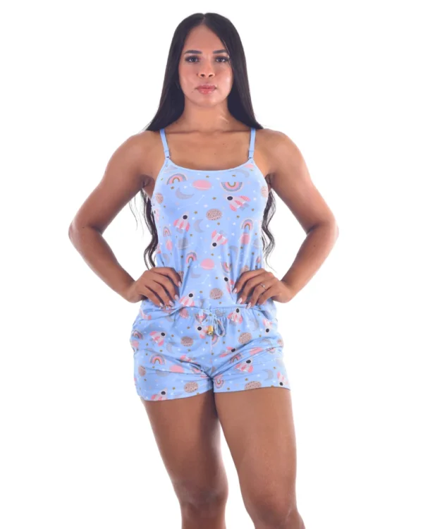 Short Doll Suede Estampado — Toque Suave