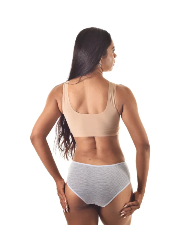 Tangão Coton Listrado com Detalhe em Renda — Conforto e Charme — foto 2