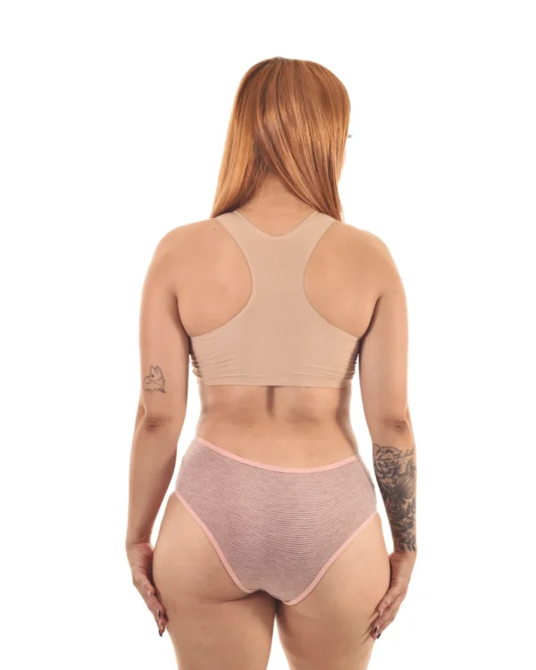 Tangão Coton Listrado com Detalhe em Renda — Conforto e Charme — foto 6