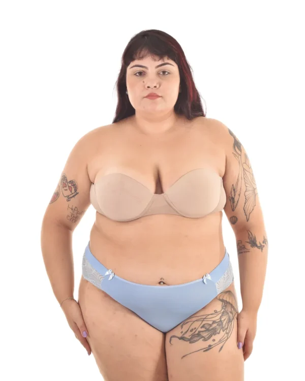 Fio Dental Plus Size Elegance — Microfibra e Renda — foto 3