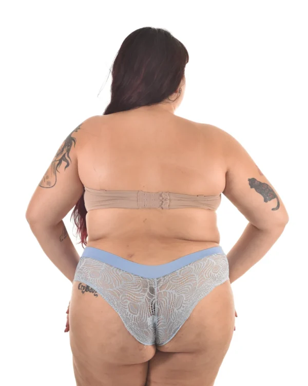 Fio Dental Plus Size Elegance — Microfibra e Renda — foto 4