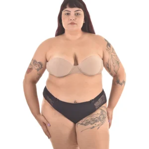Fio Dental Plus Size Elegance — Microfibra e Renda