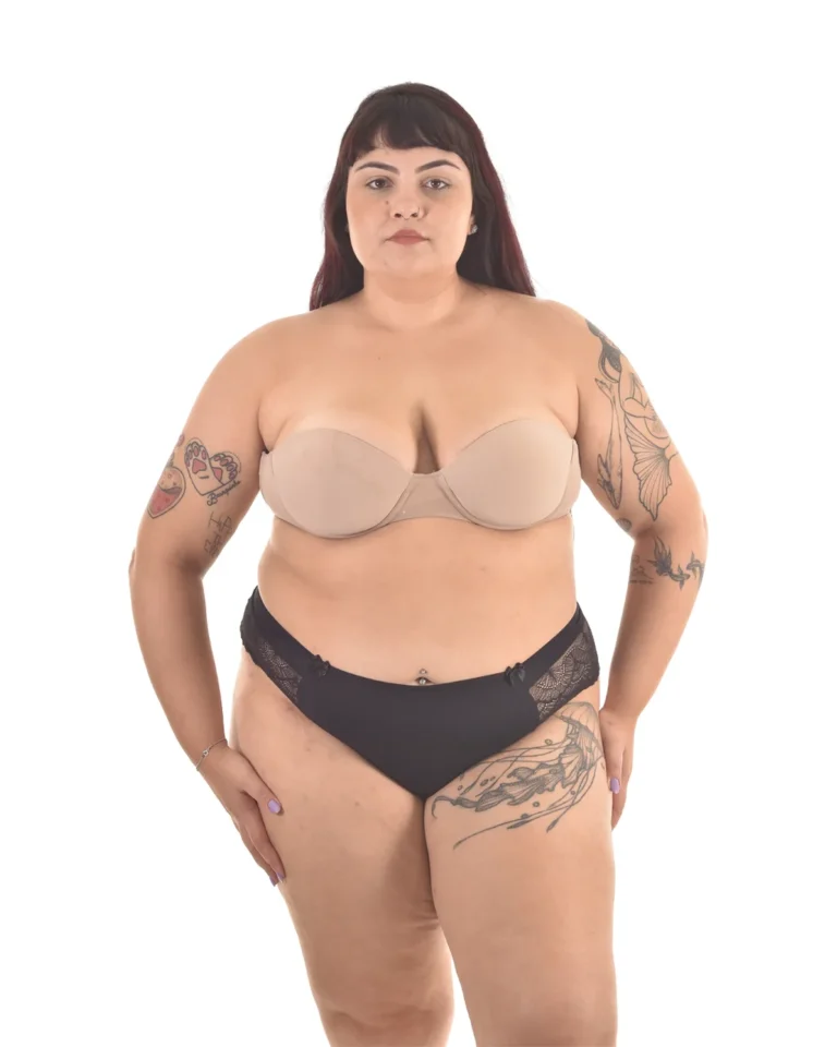 Fio Dental Plus Size Elegance — Microfibra e Renda