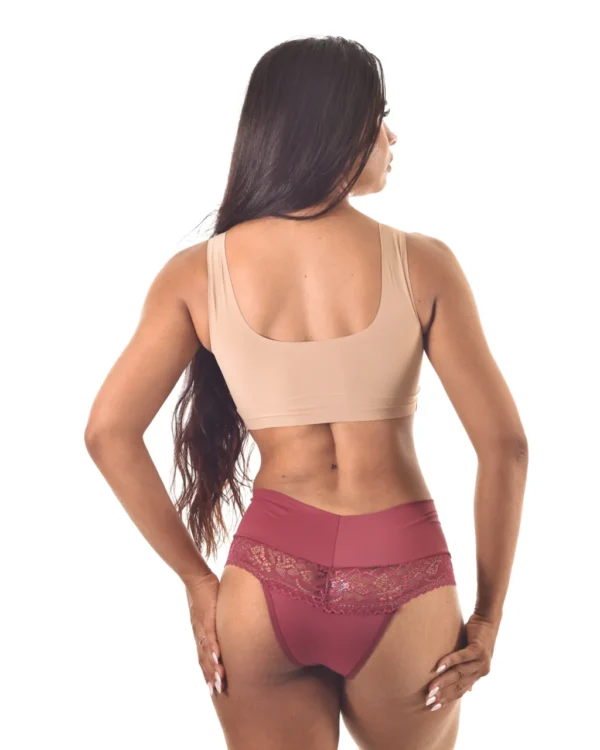 Calcinha Microfibra Cós Duplo & Renda — Elegância Diária — foto 4