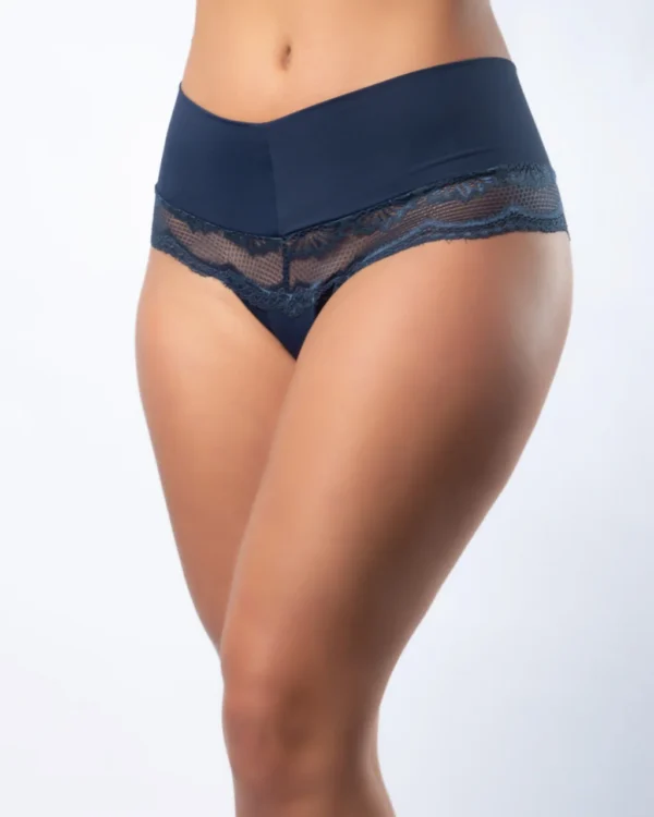 Calcinha Microfibra Cós Duplo & Renda — Elegância Diária — foto 5