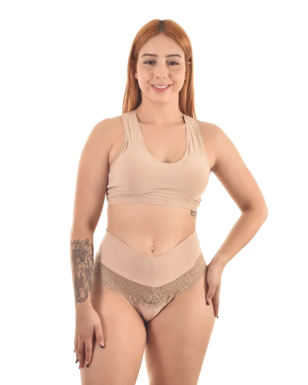 Calcinha Microfibra Cós Duplo & Renda — Elegância Diária