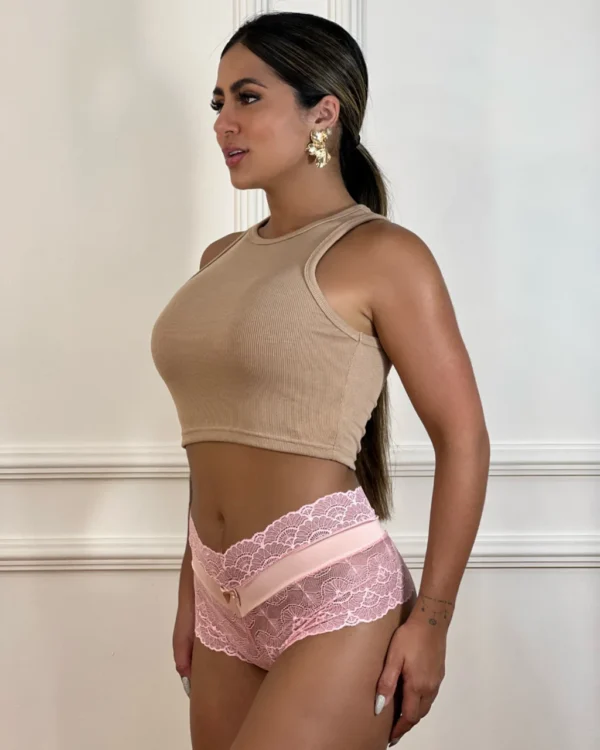 Caleçon Renda e Microfibra — Estilo e Conforto — foto 2