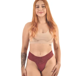 Calcinha Tanga Microfibra com Renda — Conforto e Elegância