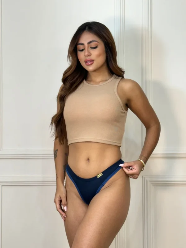 Calcinha Tanga Básica Conforto — Microfibra Suave