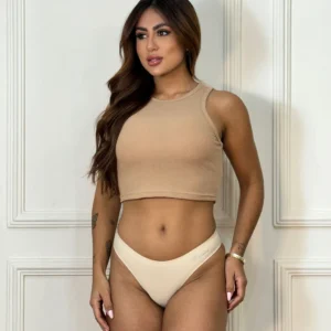 Calcinha Tanga Microfibra — Corte a Laser Sem Costura