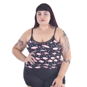 Short Doll Plus Suede — Estampado Conforto
