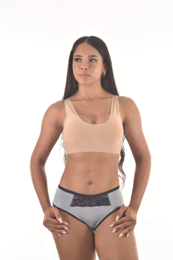 Tangão Sofisticado Microfibra — Renda Contraste — foto 15