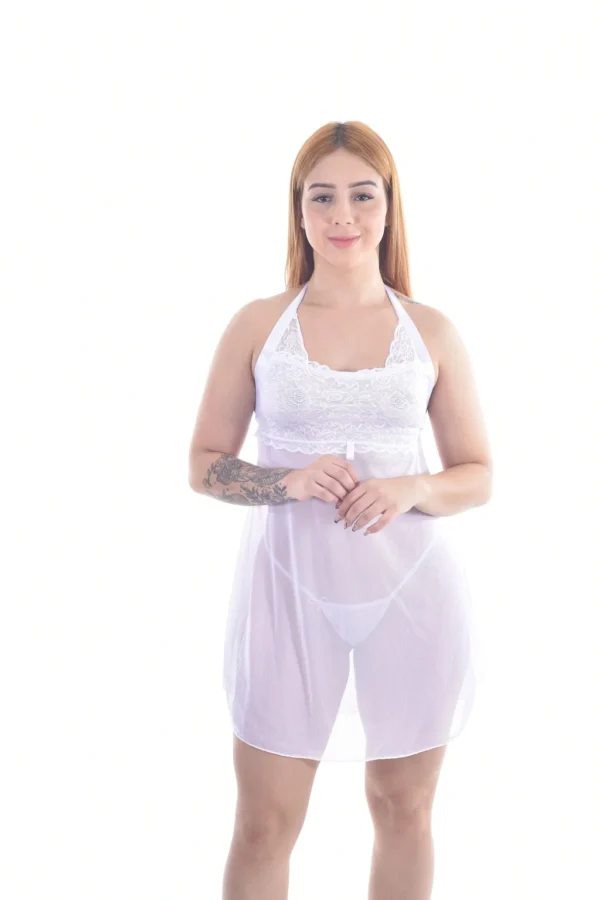 Camisola Tule e Renda — Sedução e Elegância — foto 5