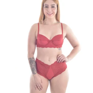 Conjunto Microfibra com Renda — foto 1