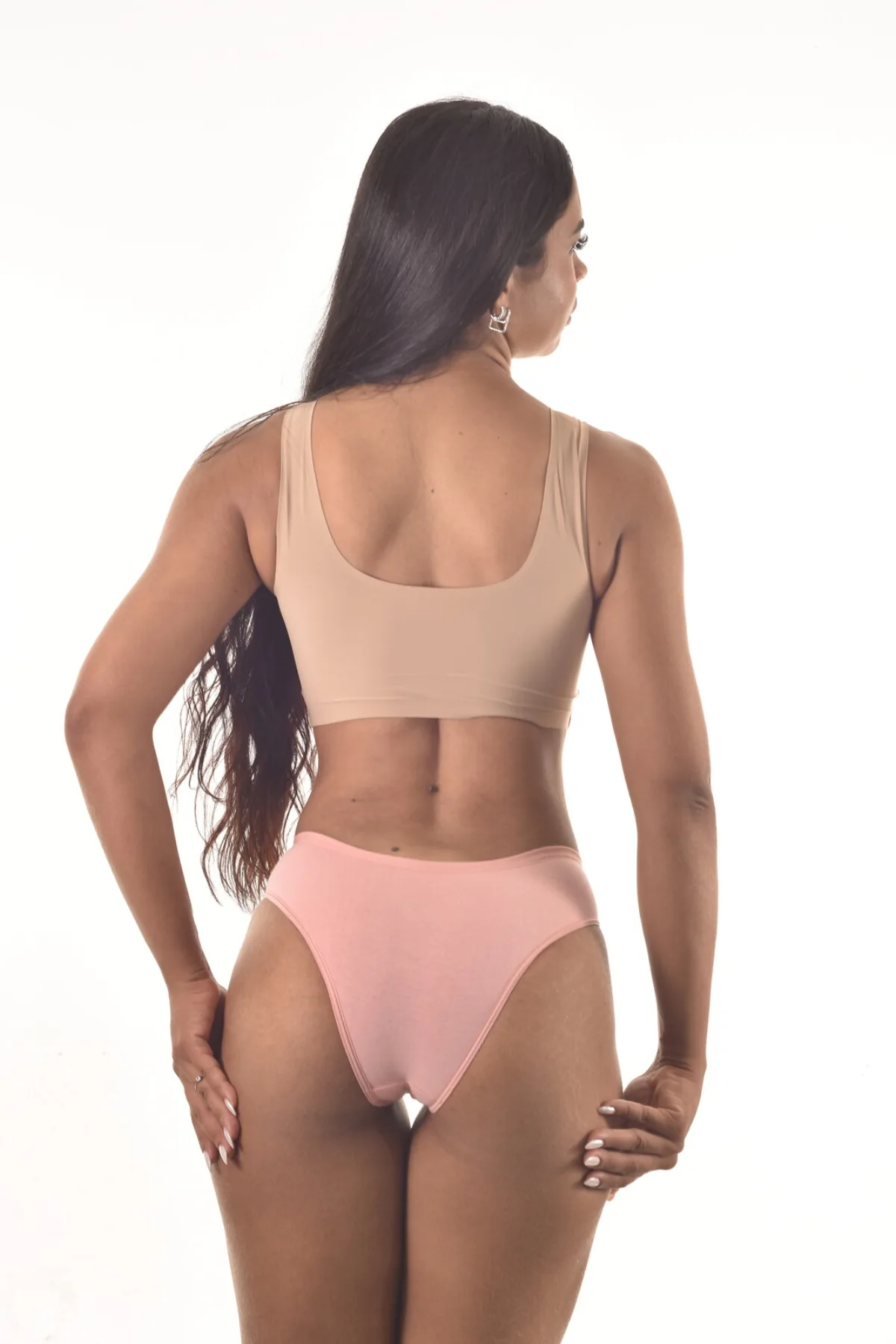Calcinha Coton Canelado Básica | Conforto Diário - cor romance