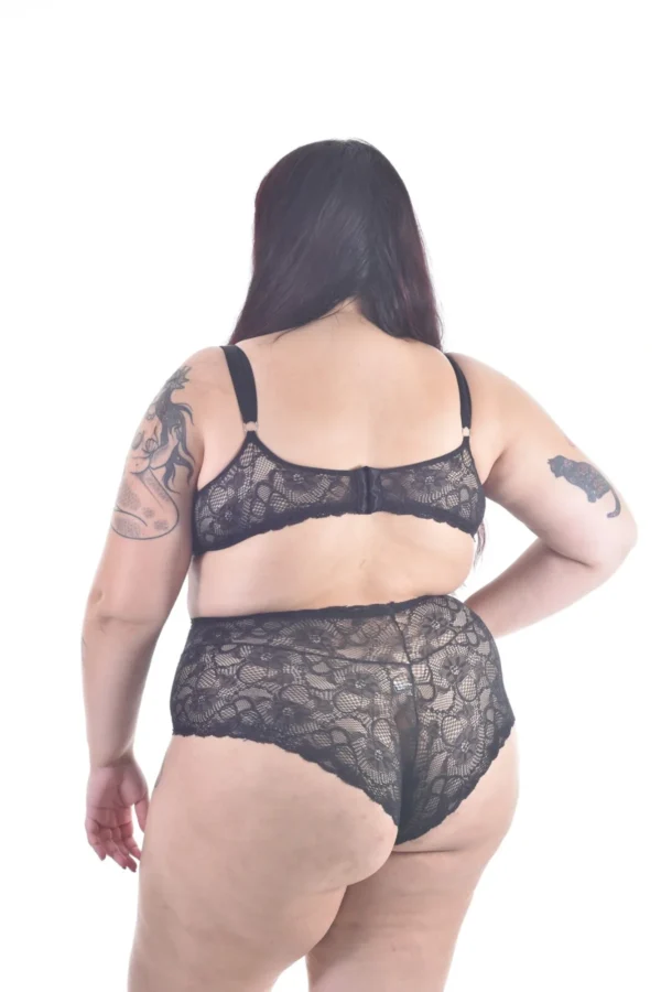 Conjunto Plus em Renda | Encanto Plus - cor preto