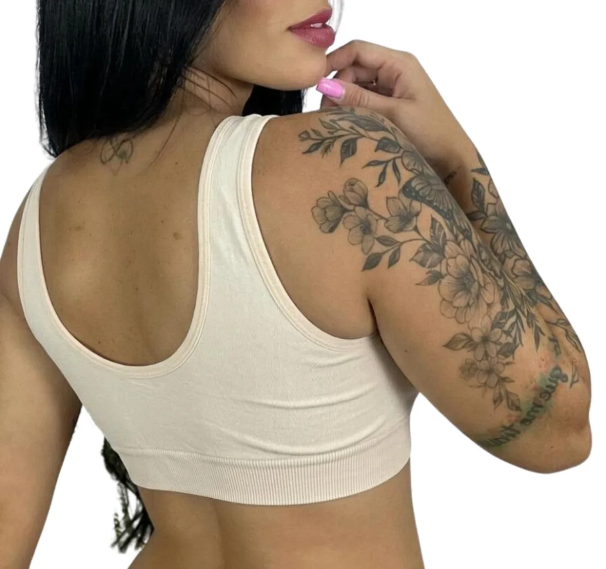 Top BaseFlex | MicroFit sem Bojo - cor chocolate